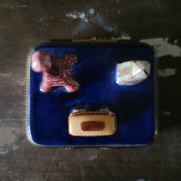 Vtg Limoges Trinket Box Paris Landmarks, Paris Olympics, Peint Main 6/50 c. 2001 - Picture 8 of 10